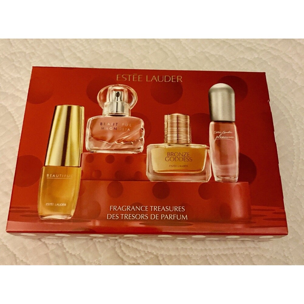 Estee Lauder PERFUME TREASURES 4 PCS Mini Perfume Set  -  New